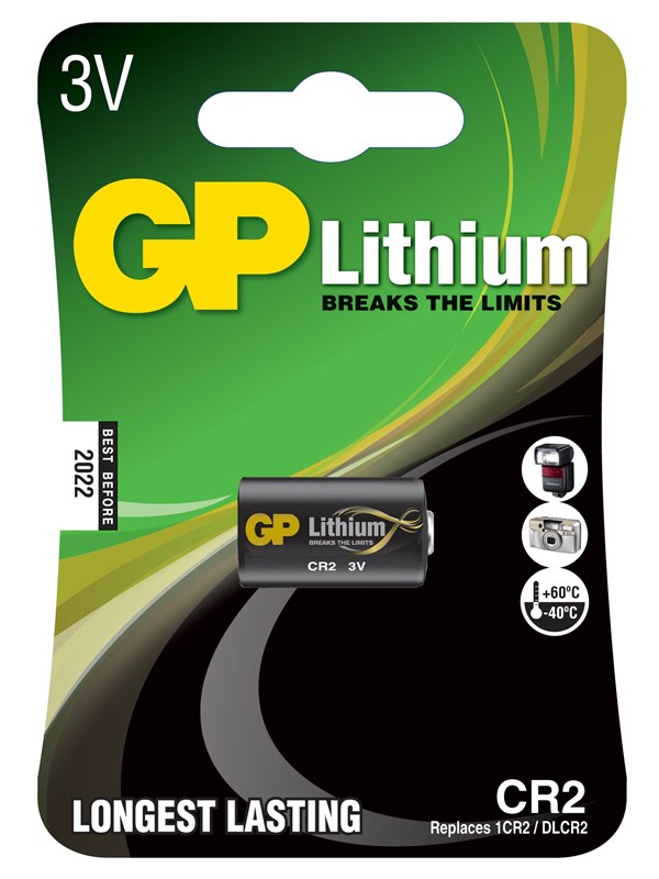 GP CR 2 1-pakkaus litiumvalokuvia