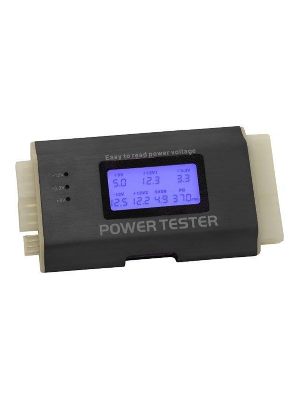 DeLOCK PSU tester with LCD-näyttö