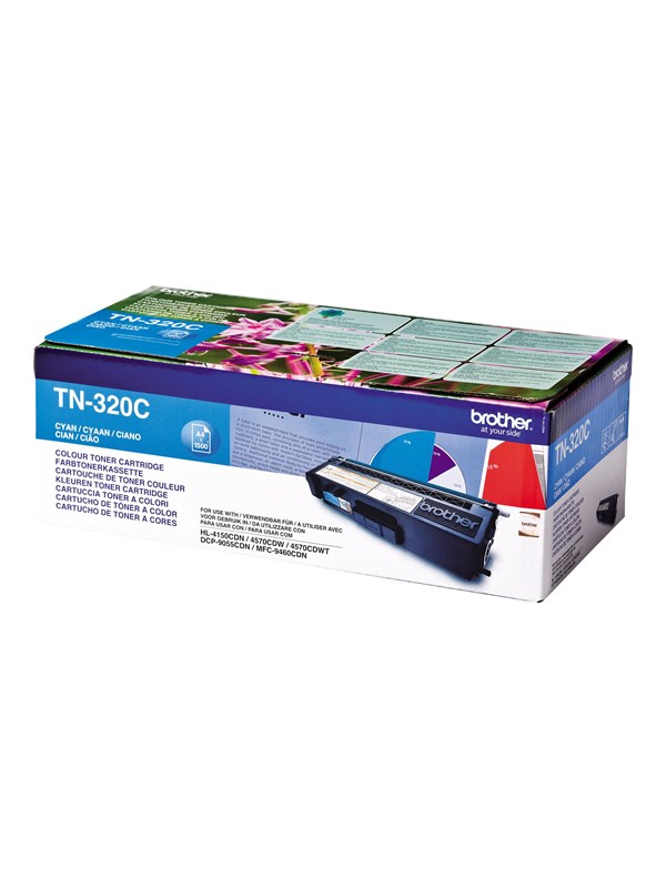 Brother TN320C / TN 320C Syaani Toneri - Laser värikasetti Syaani