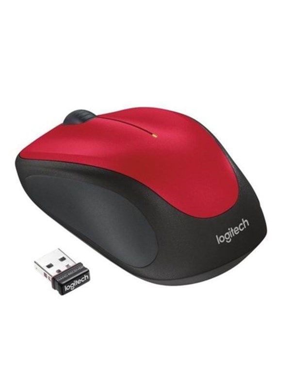 Logitech M235 Wireless Mouse - Red - Hiiri - Optinen - 3 painiketta - Punainen