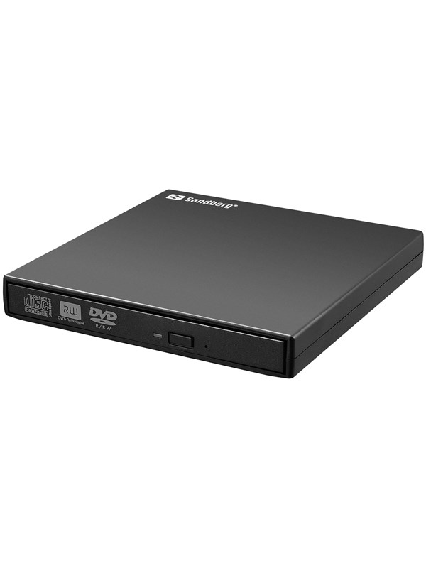 Sandberg USB Mini DVD -poltin - DVD-RW (Poltin) - USB 2.0 - Musta