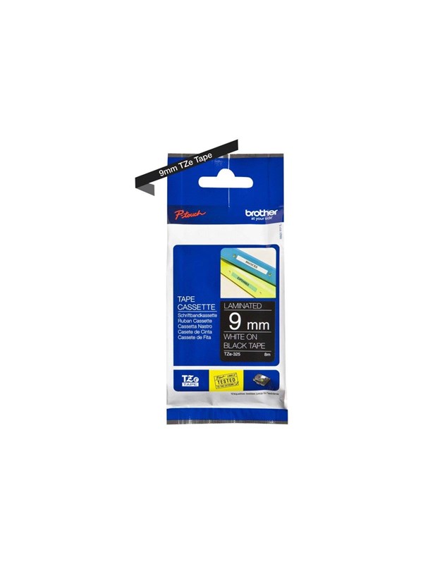 Brother TZ e325 - Valkoinen On Musta - Roll (0.9 cm x 8 m) 1 Cassette(s) Laminated Tape