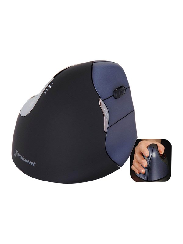 Evoluent VerticalMouse 4 Right - VM4RW - Vertical mouse - Laser - 6 painiketta