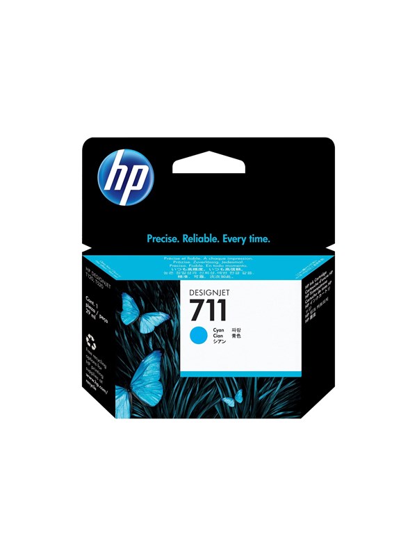 HP 711 / CZ130A Syaani-muste - Mustepatruuna Syaani