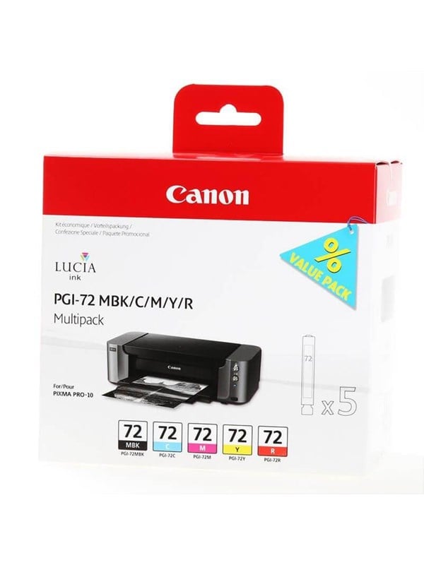 Canon PGI-72 / 6402B009 MBK/C/M/Y/R monipakkaus