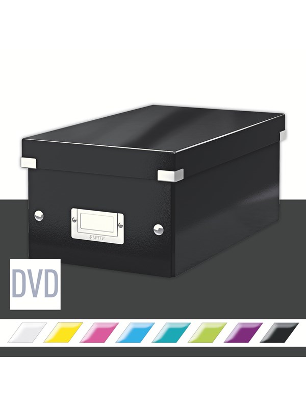 Leitz WOW Click&Store säilytyslaatikko DVD Musta