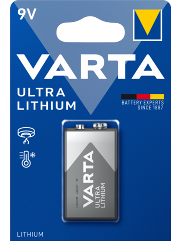 VARTA Varta Ultra. Lithium - 9 V - 1 kpl/pakkaus