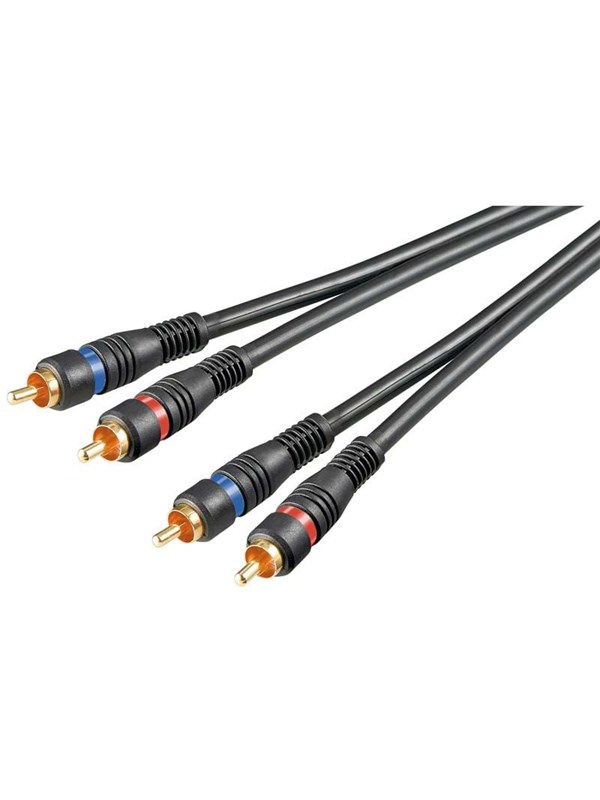 Pro RCA Stereo -kaapeli - Suojattu - 0,2m