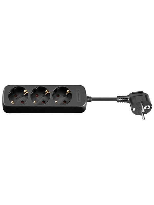 Pro AC power strip - 1.5 m - Musta