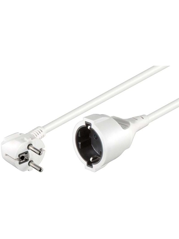 Pro Power cable C13 Ext. - Valkoinen - 5m