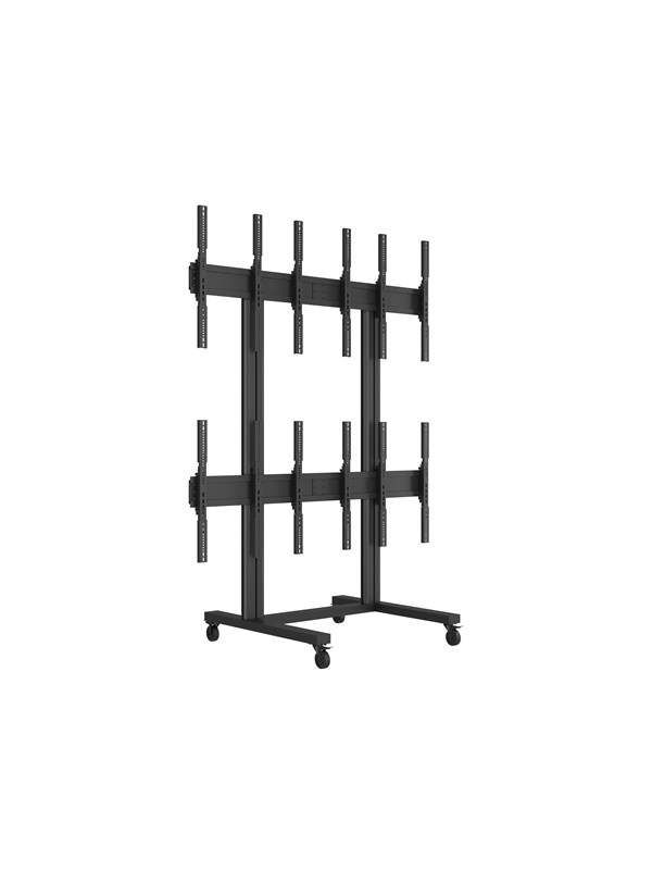 Multibrackets M Public Video Wall Stand Portrait 6-Screens 40-55"" Black - Max 240 kg - recommended for 55""