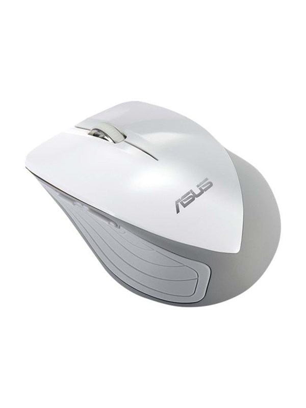 ASUS WT465 - Wireless Mouse - Valkoinen - Hiiri - Optinen - 5 painiketta - Harmaa