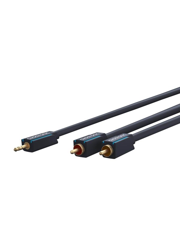 ClickTronic MiniJack - 2xRCA-liitin - 5m