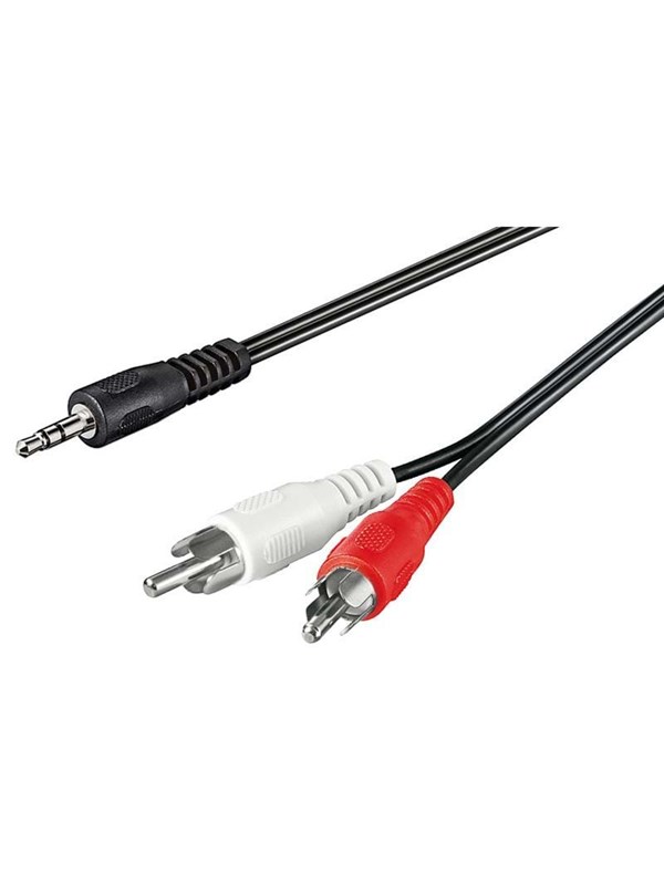 Pro MiniJack - 2xRCA - Musta - 3m