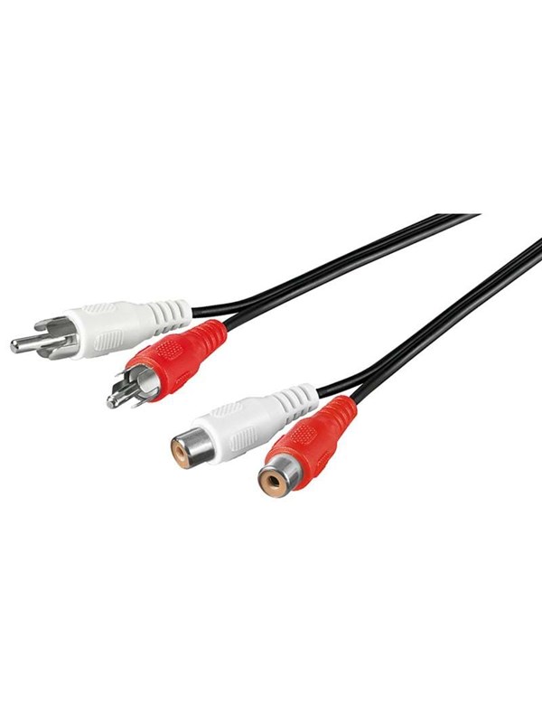 Pro RCA Stereo jatkojohto - 2,5 metriä