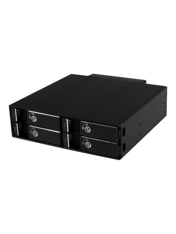 StarTech.com 4-paikkainen mobiili teline takapaneelilla 2,5 tuuman SATA/SAS-asemille