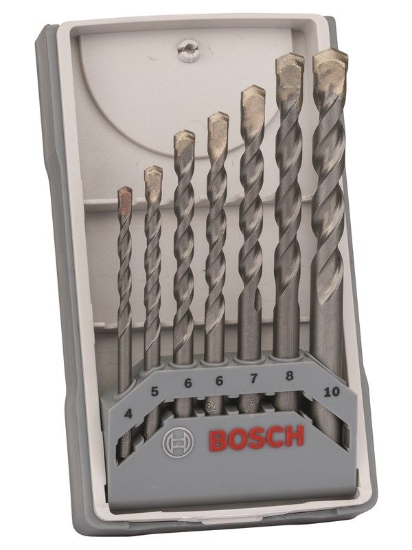 Bosch 7-os. betoniporanteräsarja CYL-3 4; 5; 6; 6; 7; 8; 10 mm