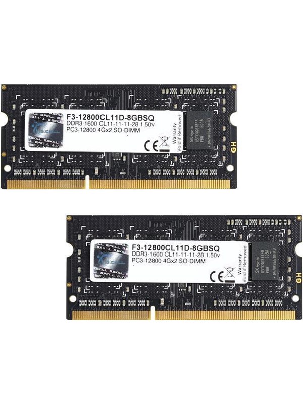 G.Skill Standard SO DDR3-1600 DC - 8GB