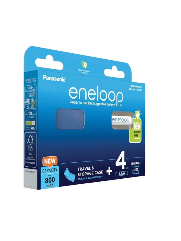 Panasonic eneloop-ladattavat paristot, 4 kpl pakkaus