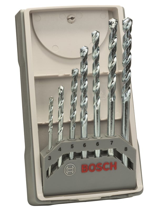 Bosch 7-os. kiviporanteräsarja CYL-1 3; 4; 5; 6; 6; 7; 8 mm