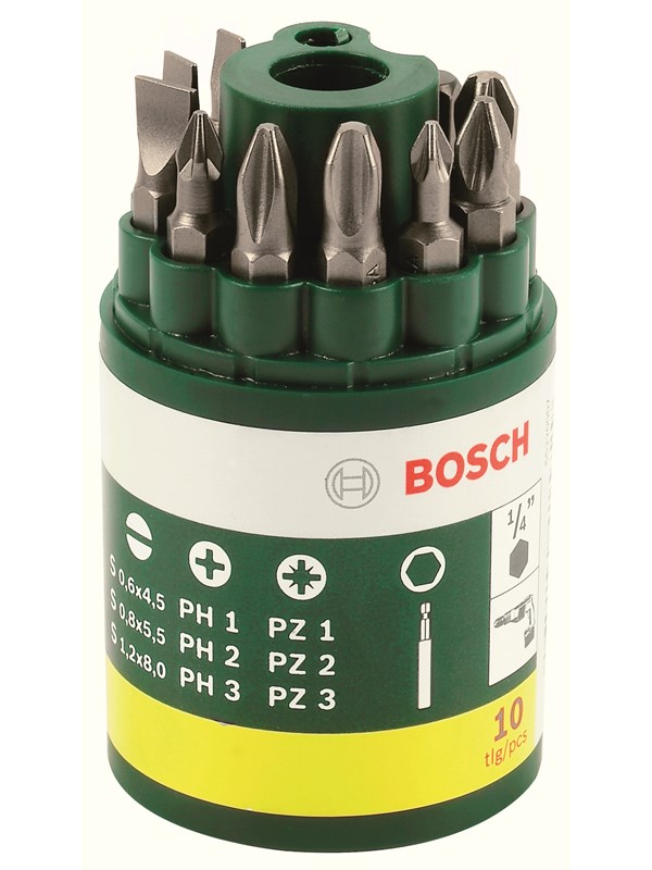 Bosch 10-osainen ruuvauskärkisarja