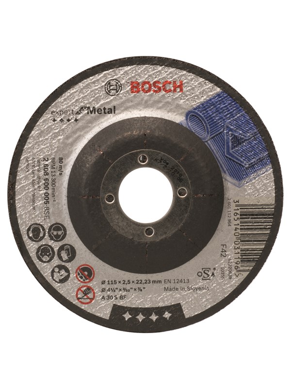 Bosch Katkaisulaikka, taivutettu, Expert for Metal A 30 S BF, 115 mm, 2,5 mm