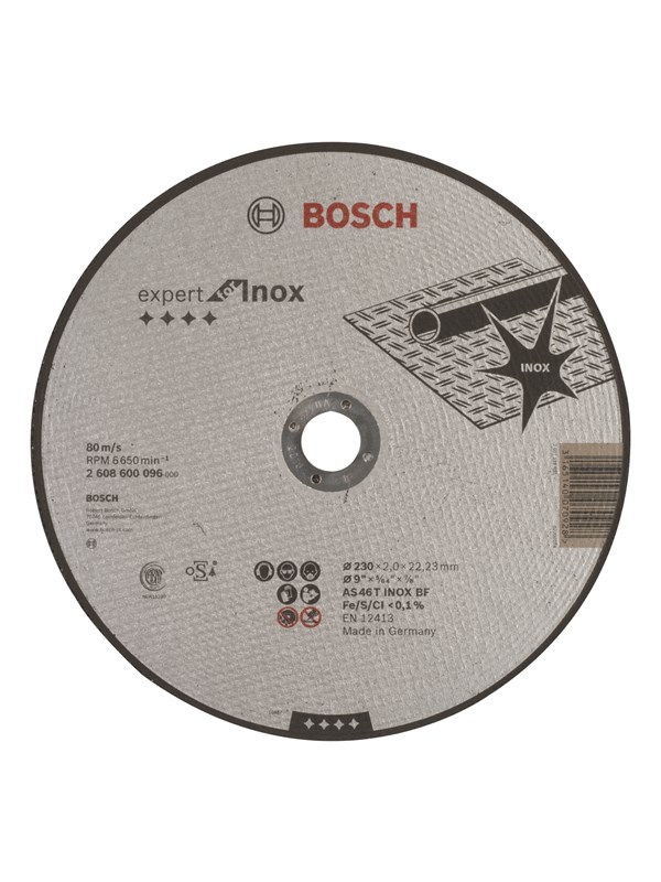 Bosch Katkaisulaikka, suora, Expert for Inox AS 46 T INOX BF, 230 mm, 2,0 mm