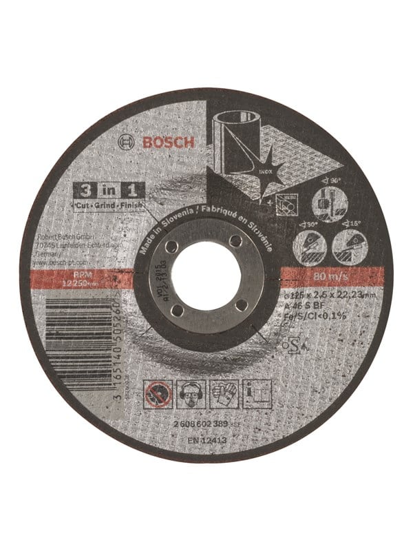 Bosch 3-in-1 -katkaisulaikka A 46 S BF, 125 mm, 2,5 mm
