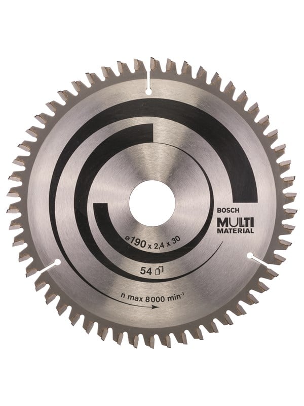 Bosch Pyörösahanterä Multi Material 190 x 30 x 2,4 mm; 54