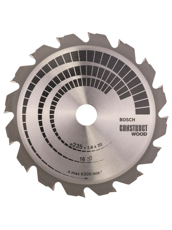 Bosch Pyörösahanterä Construct Wood 235 x 30/25 x 2,8 mm; 16