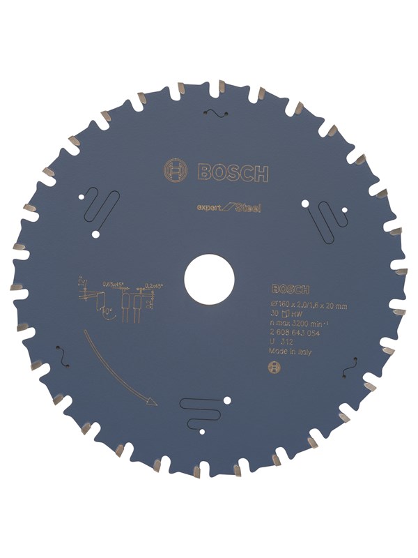 Bosch Pyörösahanterä Expert for Steel 160 x 20 x 2,0 mm, 30