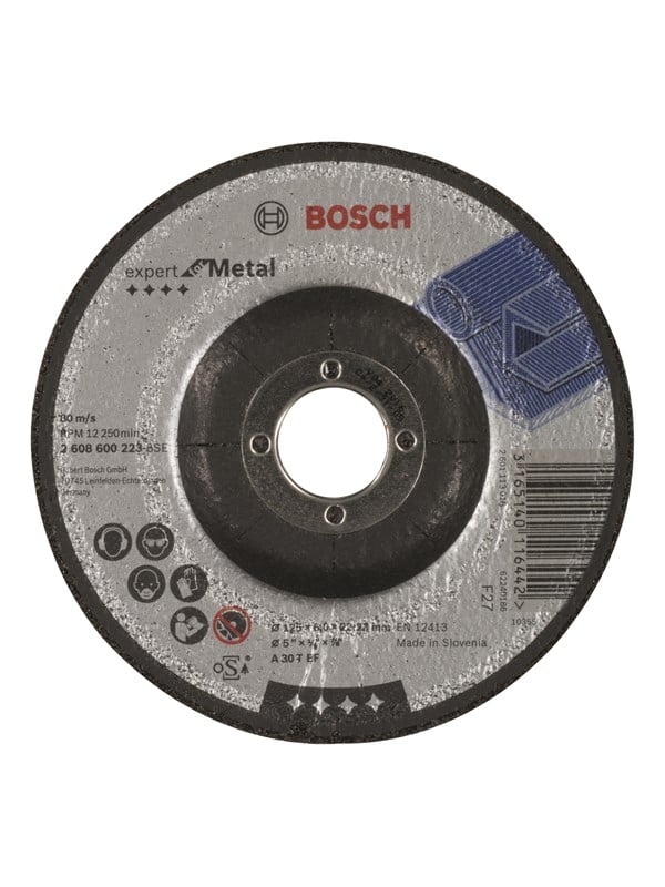 Bosch Hiomalaikka, taivutettu, Expert for Metal A 30 T BF, 125 mm, 6,0 mm