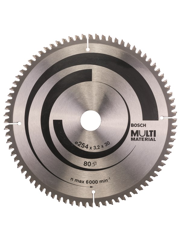 Bosch Pyörösahanterä Multi Material 254 x 30 x 3,2 mm; 80