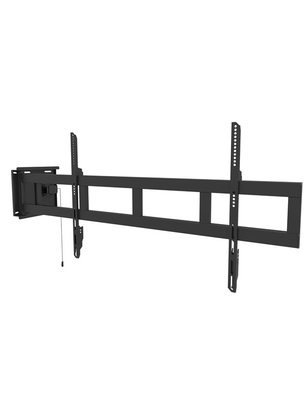 Multibrackets m Universal Keinu Arm 180 Degrees x Large Musta - Max 125 kg - recommended for 84""