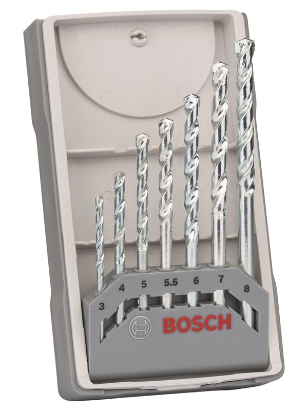 Bosch 7-os. kiviporanteräsarja CYL-1 3; 4; 5; 5.5; 6; 7; 8 mm