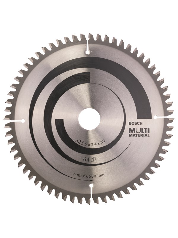 Bosch Pyörösahanterä Multi Material 235 x 30/25 x 2,4 mm; 64