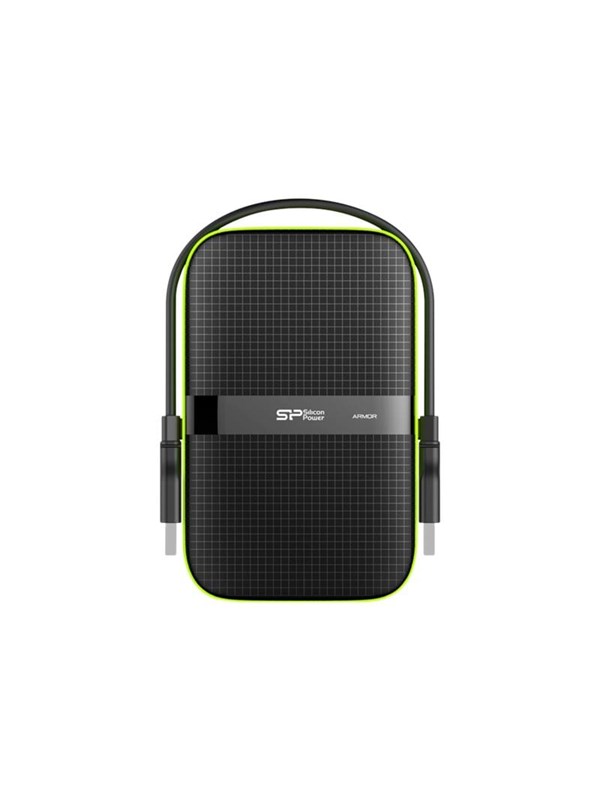 Silicon Power Panssarikotelo - Ulkoiset kovalevyt - 1TB - Vihreä