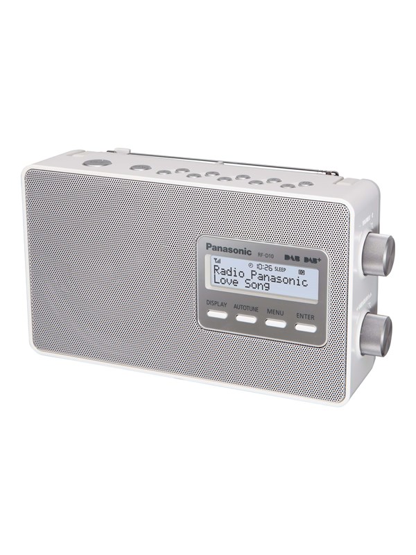 Panasonic -RF-D10EG - DAB/DAB+/FM - Mono - Valkoinen