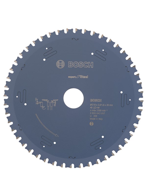 Bosch Pyörösahanterä Expert for Steel 210 x 30 x 2,0 mm, 48
