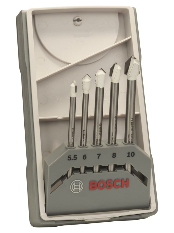 Bosch 5-os. laattaporanteräsarja CYL-9 Ceramic 5,5; 6,0; 7,0; 8,0; 10,0 mm