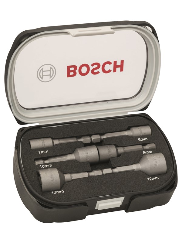 Bosch 6-os. kuusiohylsysarja 50 mm; 6, 7, 8, 10, 12, 13 mm