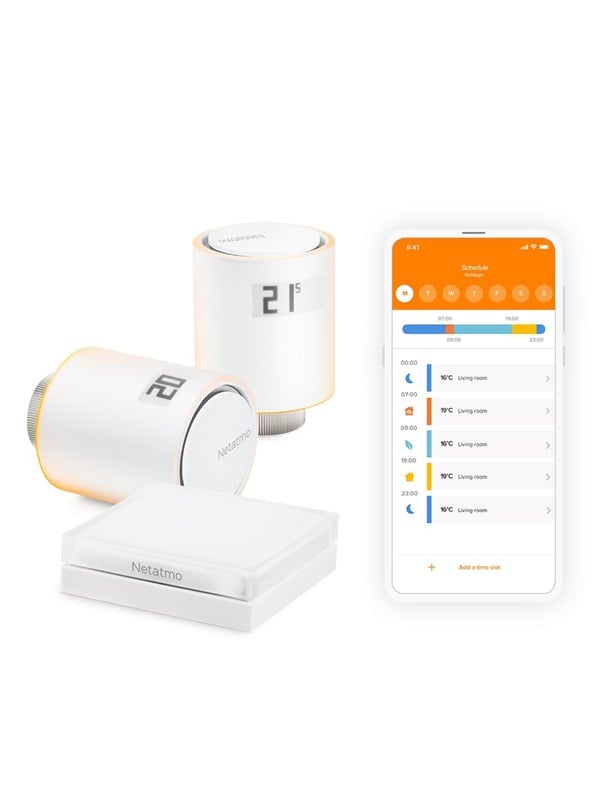Netatmo Starter Pack Smart Radiator Thermostats - Älykäs patteritermostaatti -aloituspakkaus