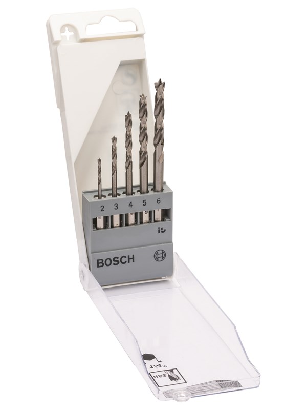 Bosch 5-os. puuporanteräsarja kuusiokannalla 2.0; 3.0; 4.0; 5.0; 6.0 mm