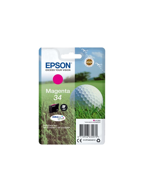 Epson 34 - magenta - Original - blækpatron