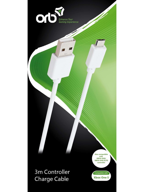 Orb XBox One 3M latauskaapeli - Wired Charging cable for wireless game controller - Microsoft Xbox One