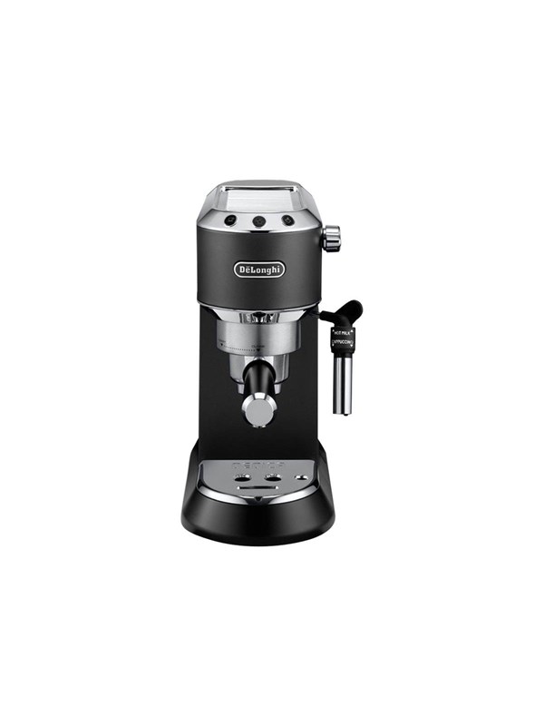 De’Longhi Dedica Style EC685.BK Manuaaliset kahvikoneet, Musta, Espressokone, 1,1 L, Kahvinappi, Jauhettu kahvi, 1300 W, musta, Hopea