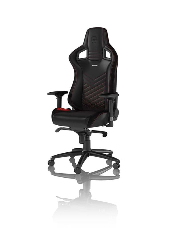 noblechairs EPIC Sarja - Musta / Punainen Pelituoli - Musta / Punainen - PU Nahka - Jopa 120 kg
