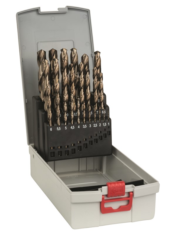 Bosch 25-os. ProBox-metalliporanteräsarja HSS-Co, DIN 338 (kobolttiseos) 1-13 mm
