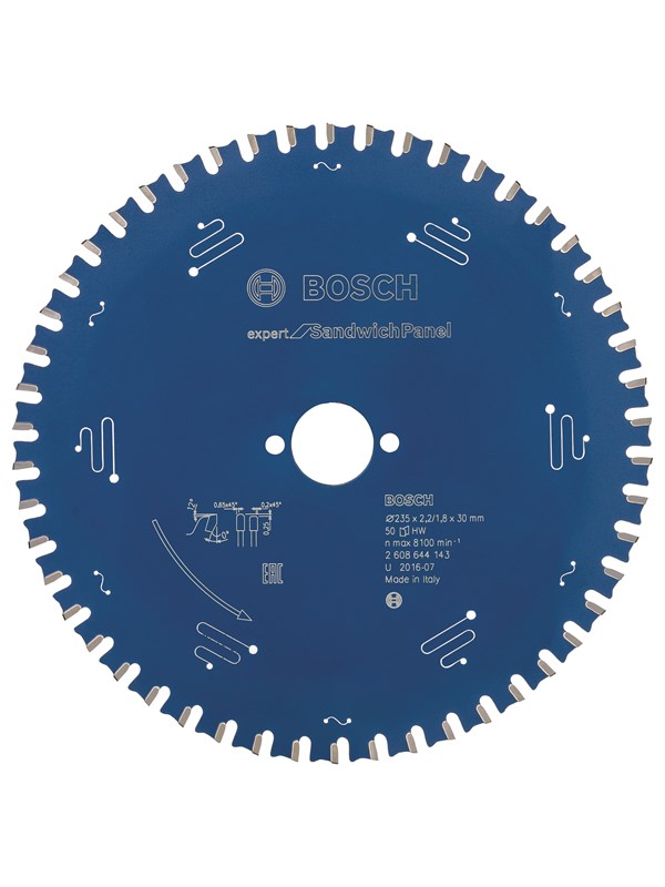 Bosch Pyörösahanterä Expert for Sandwich Panel 235 x 30 x 2,2 mm, 50