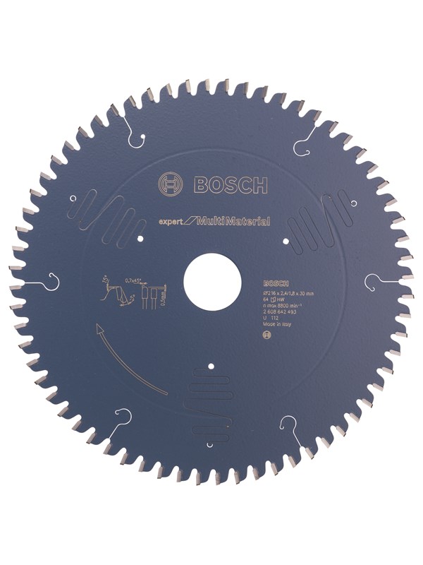 Bosch Pyörösahanterä Expert for Multi Material 216 x 30 x 2,4 mm, 64